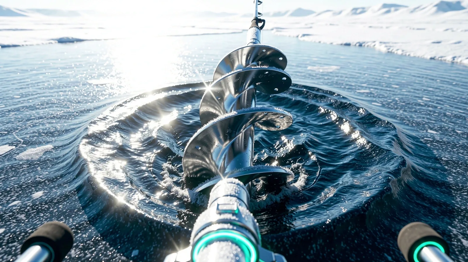 Arctic Frost Angler technical gear close-up