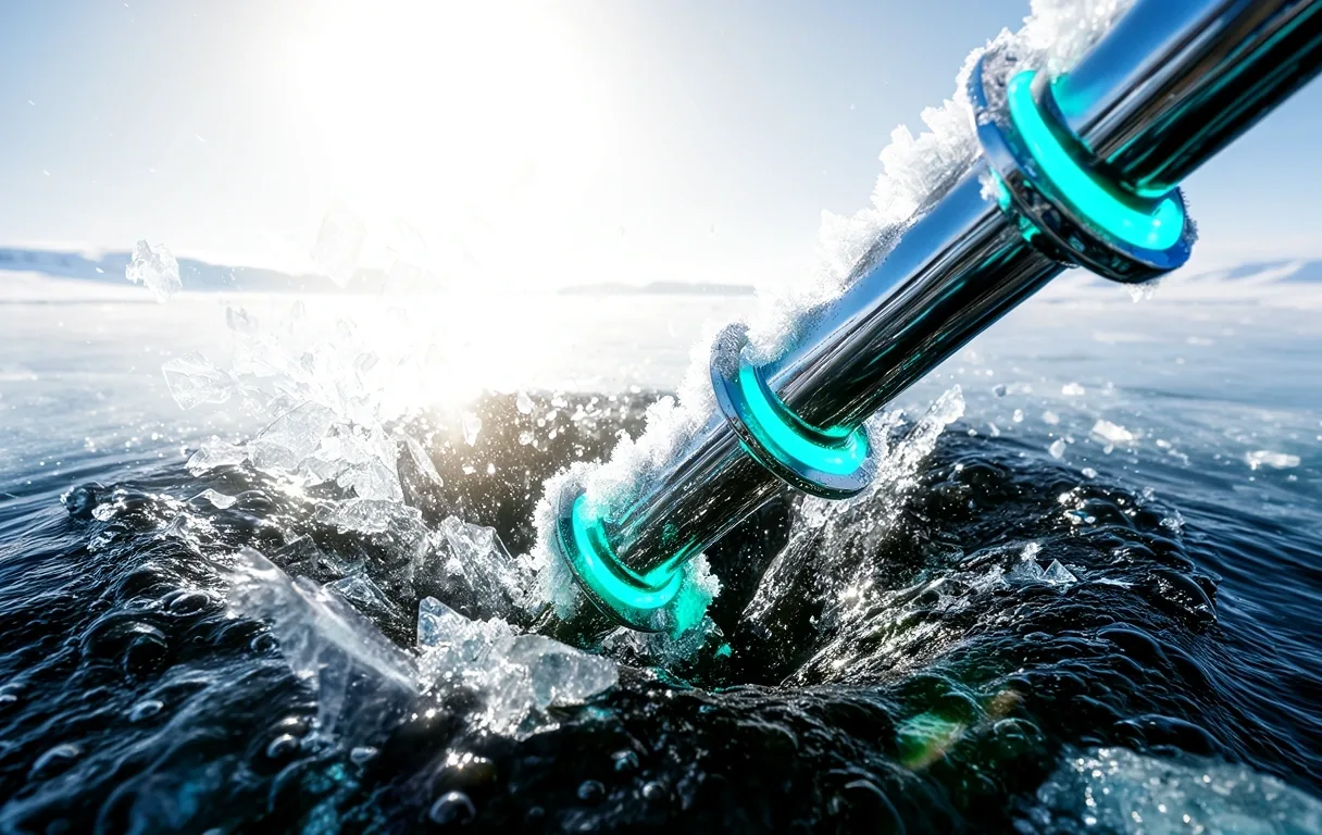 Icy water splash