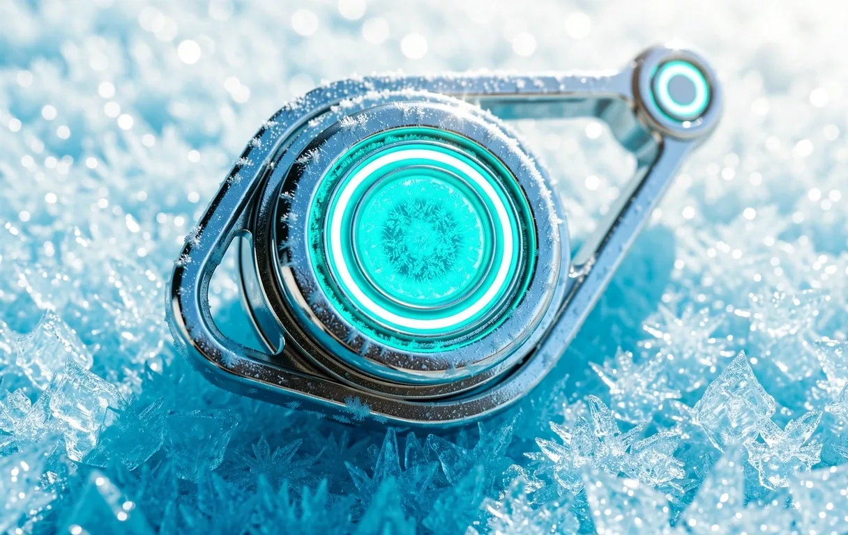 Glowing cyan lure